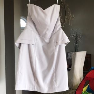 H&M sweetheart grey cocktail dress